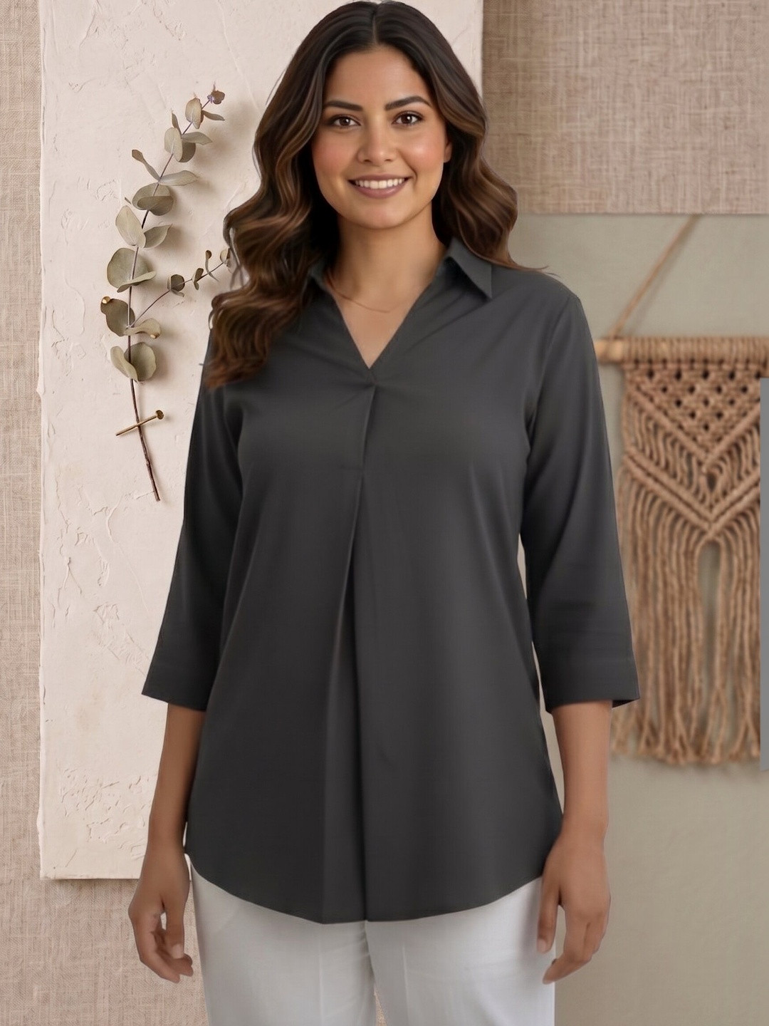 Moirai Chiffon Top