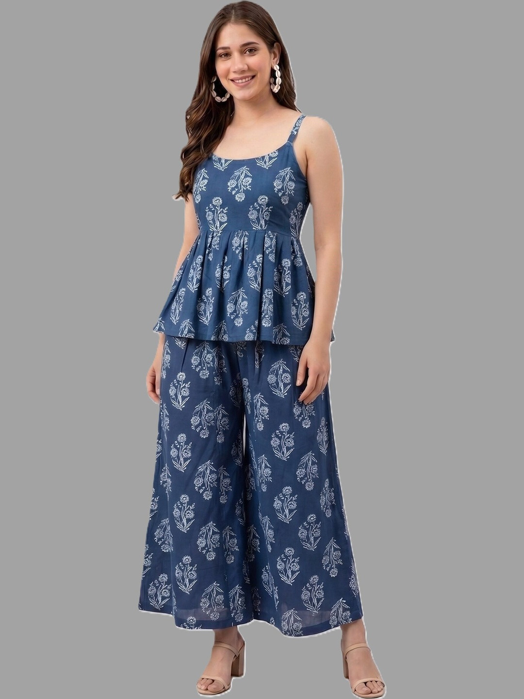Moirai Floral Print Sleeveless Dress