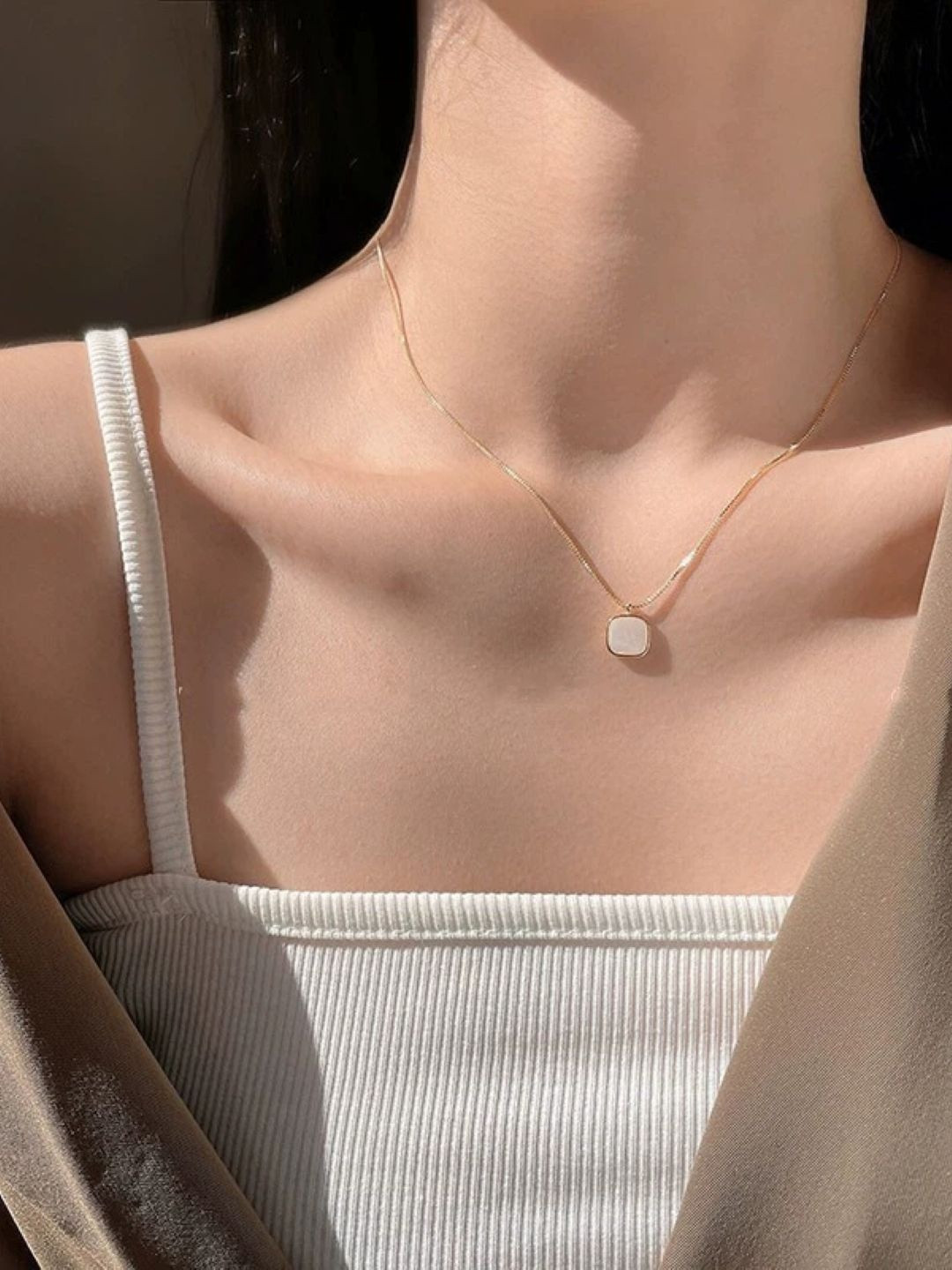 StyleCast Copper Gold-Plated Necklace