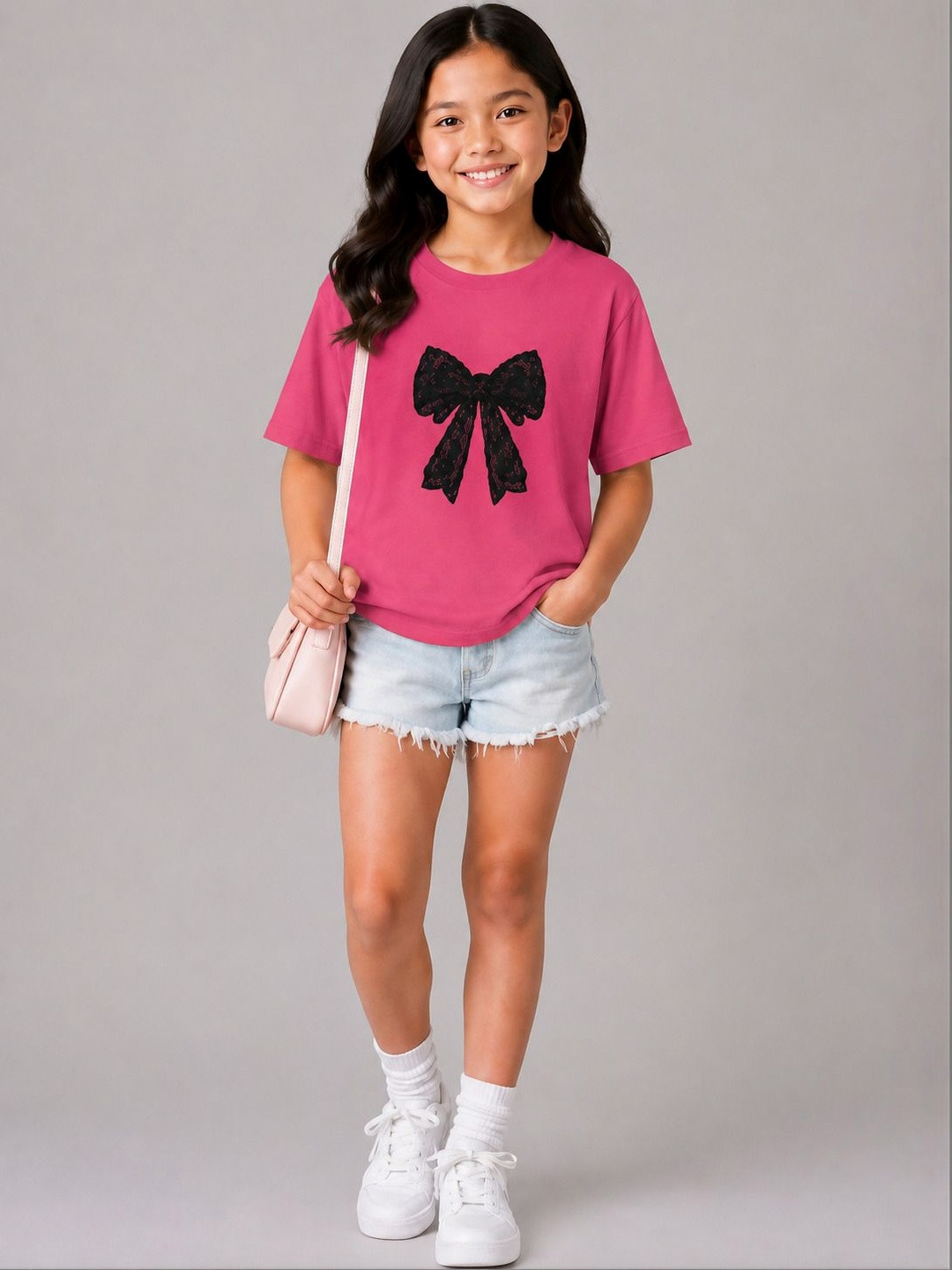 Pixel Punk Girls Printed Bio Finish T-shirt