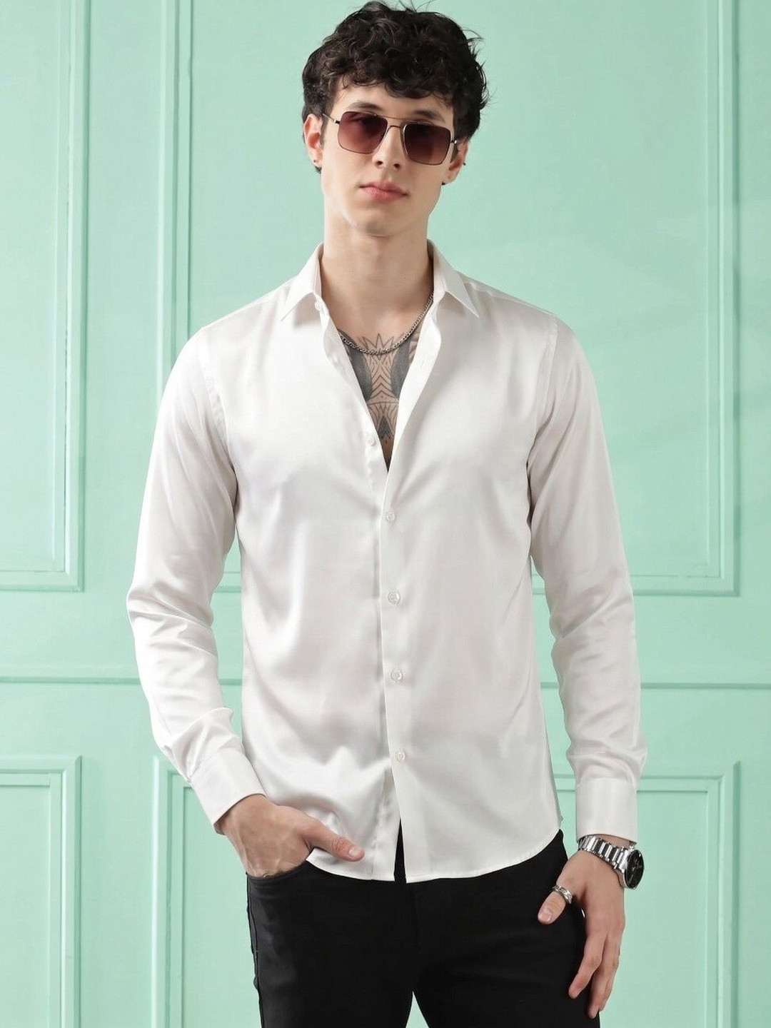 VELKYNOX Men Comfort Semiformal Shirt