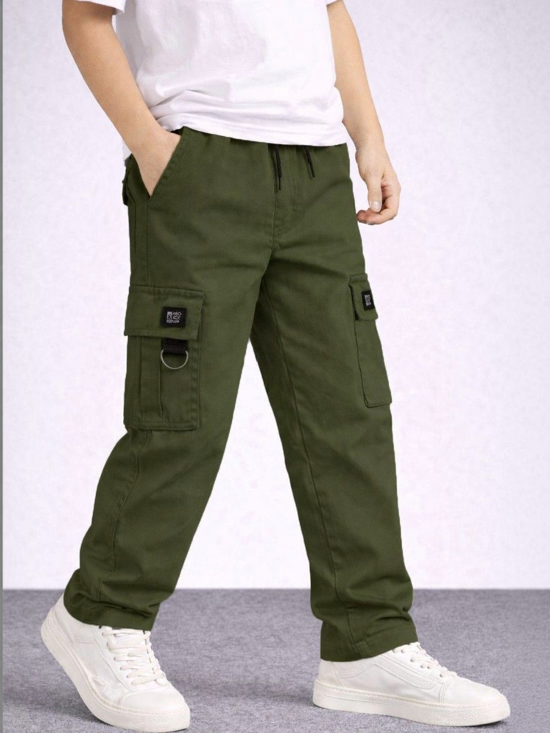 TinyBrezy Boys Easy Wash Cargos Trousers