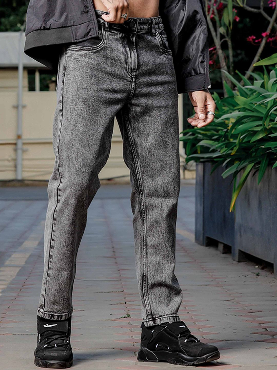 W.T.F - Witnessing True Fashion Men Pure Cotton Relaxed Fit Mid Rise Jeans
