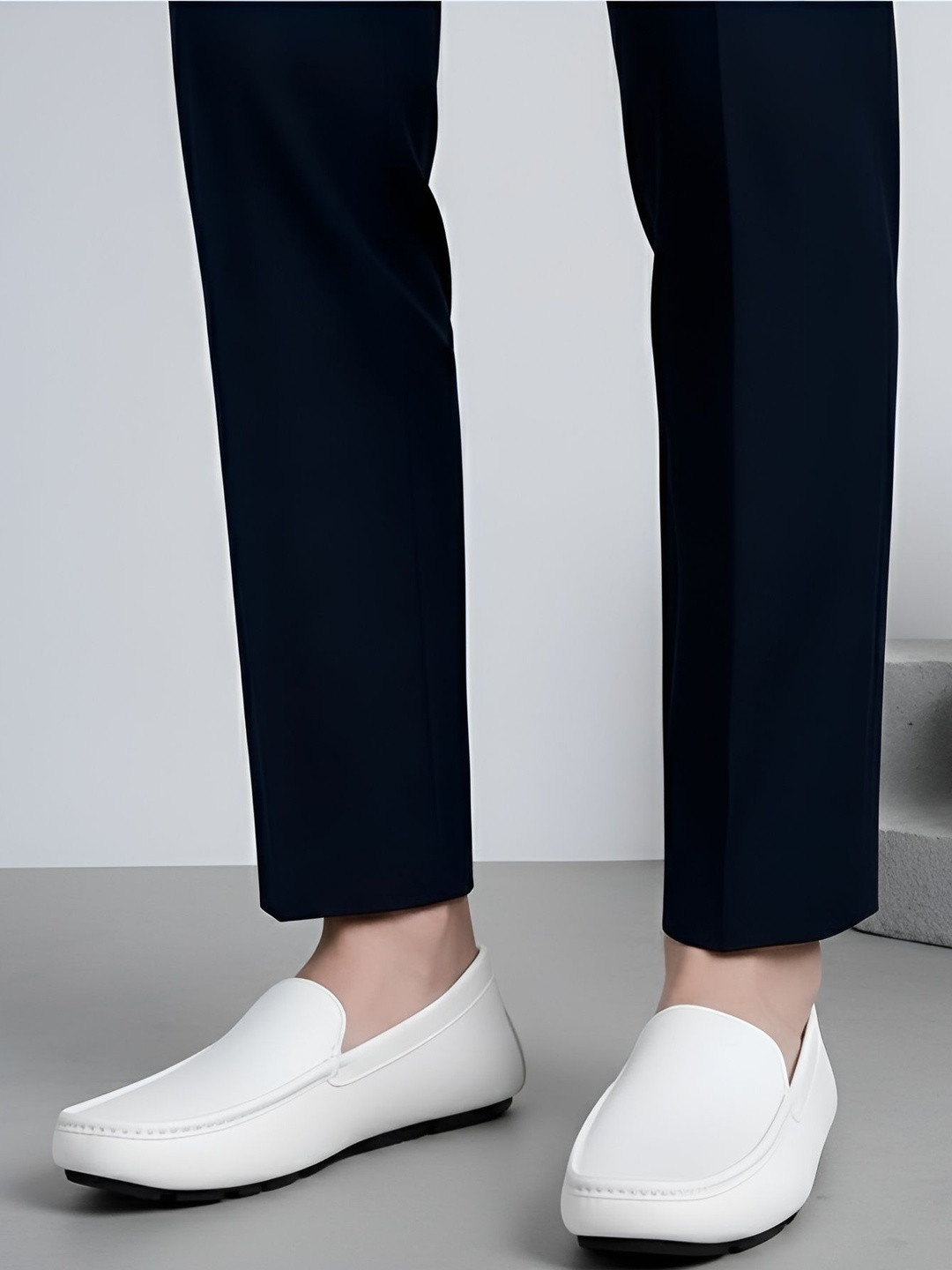 MICHEAL FERAAS Men Leather Slip-On Penny Loafers