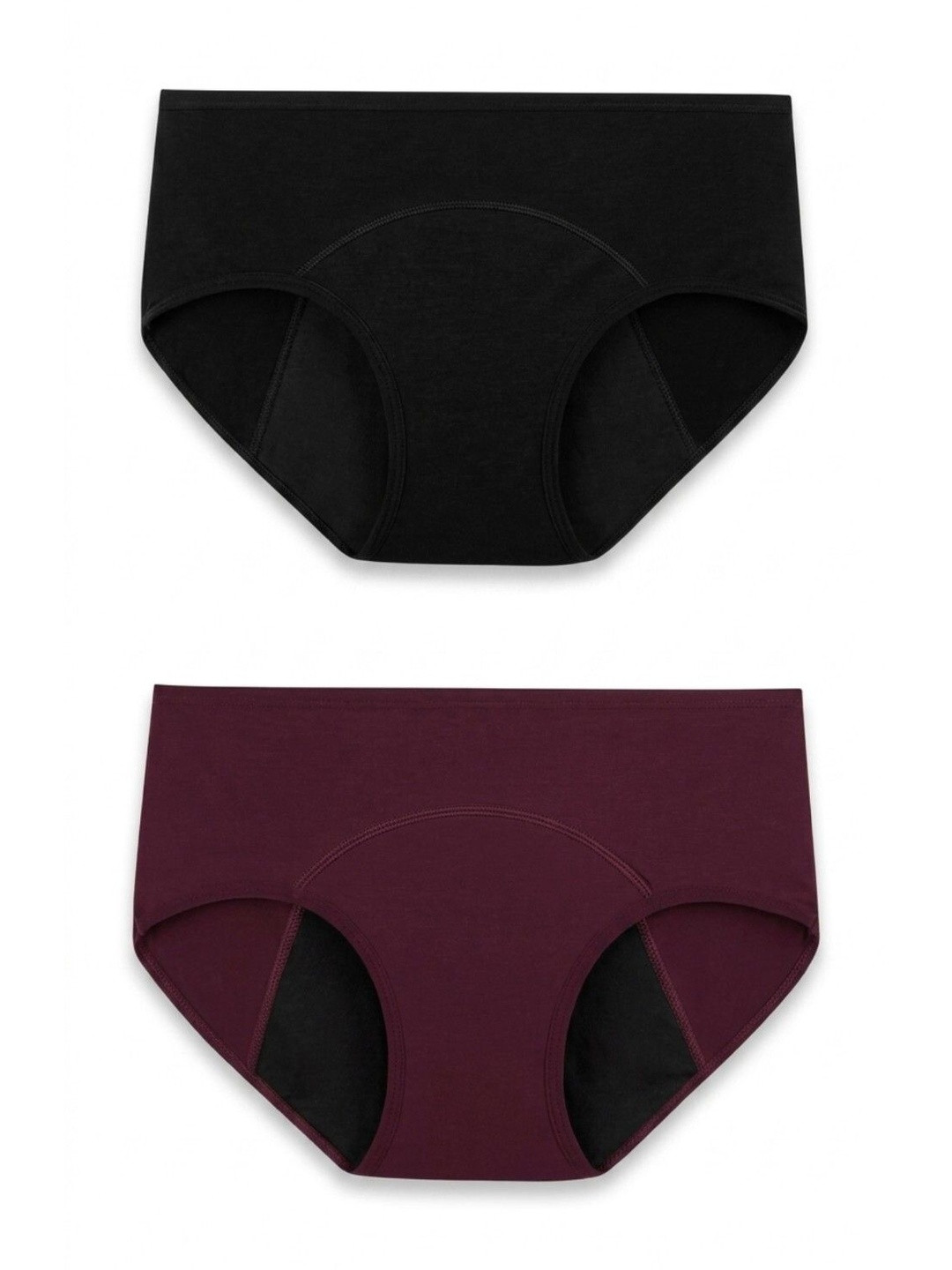 DressBerry Women Anti Bacterial Seamless Assorted Cotton Blend Period Briefs