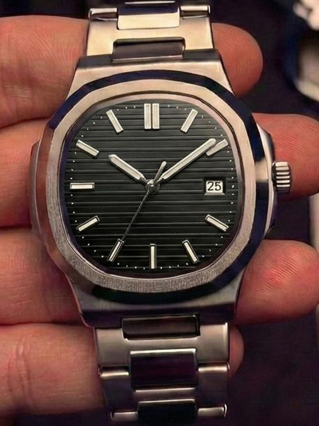 Moda Rapido Men Brass Dial & Stainless Steel Bracelet Style Straps Analogue Multi Function Watch M R