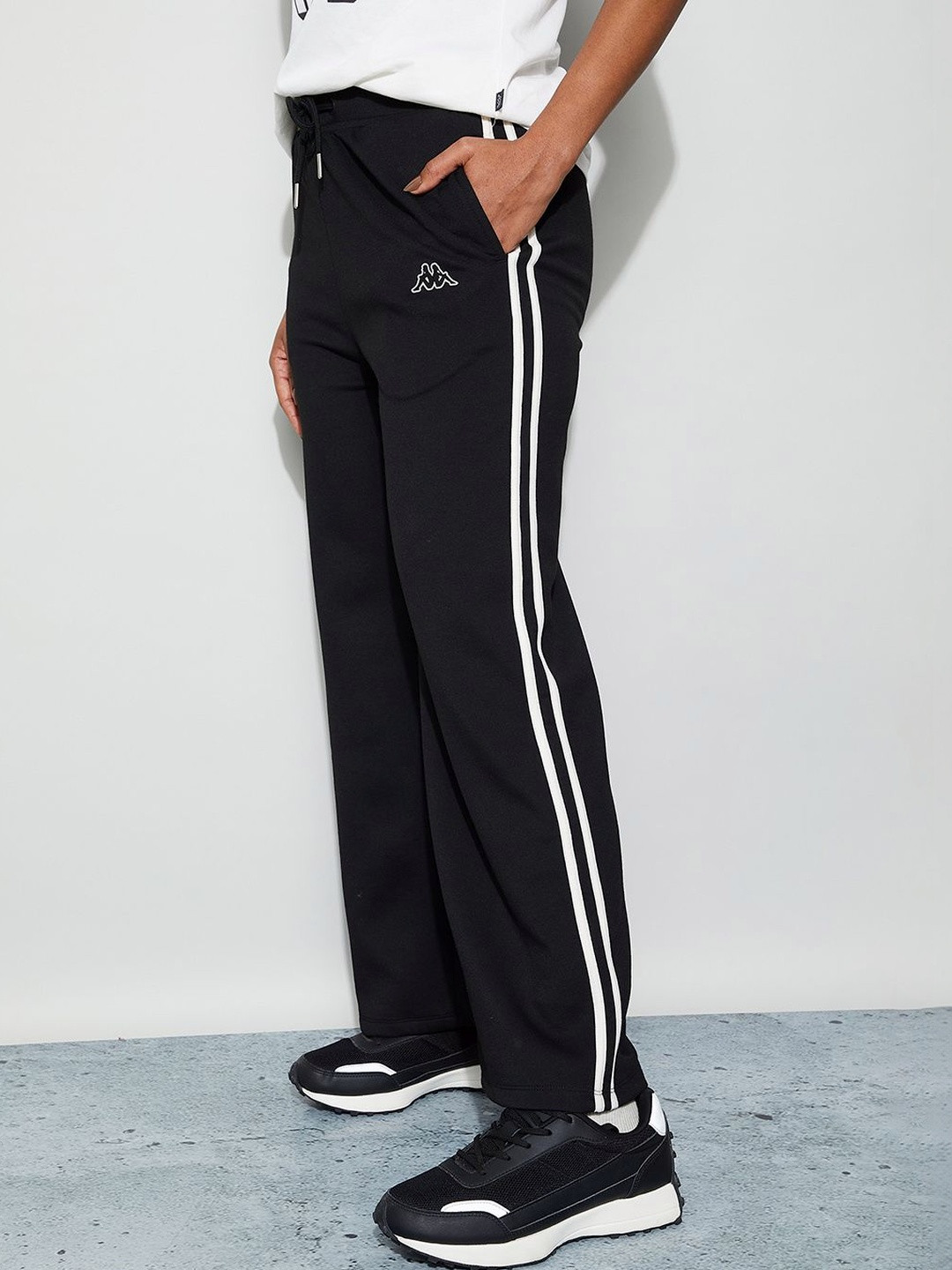 Kappa Women Regular Fit Brand Logo Track Pants