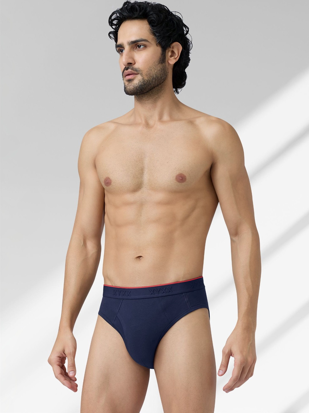 XYXX Men Pack of 1 Combed Cotton Crux Basic Briefs XYBRF172