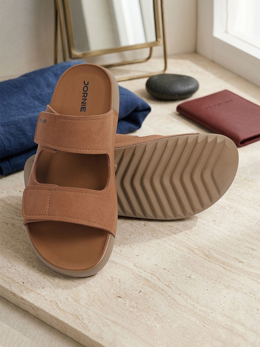 JORNIE Men Suede Comfort Sandals