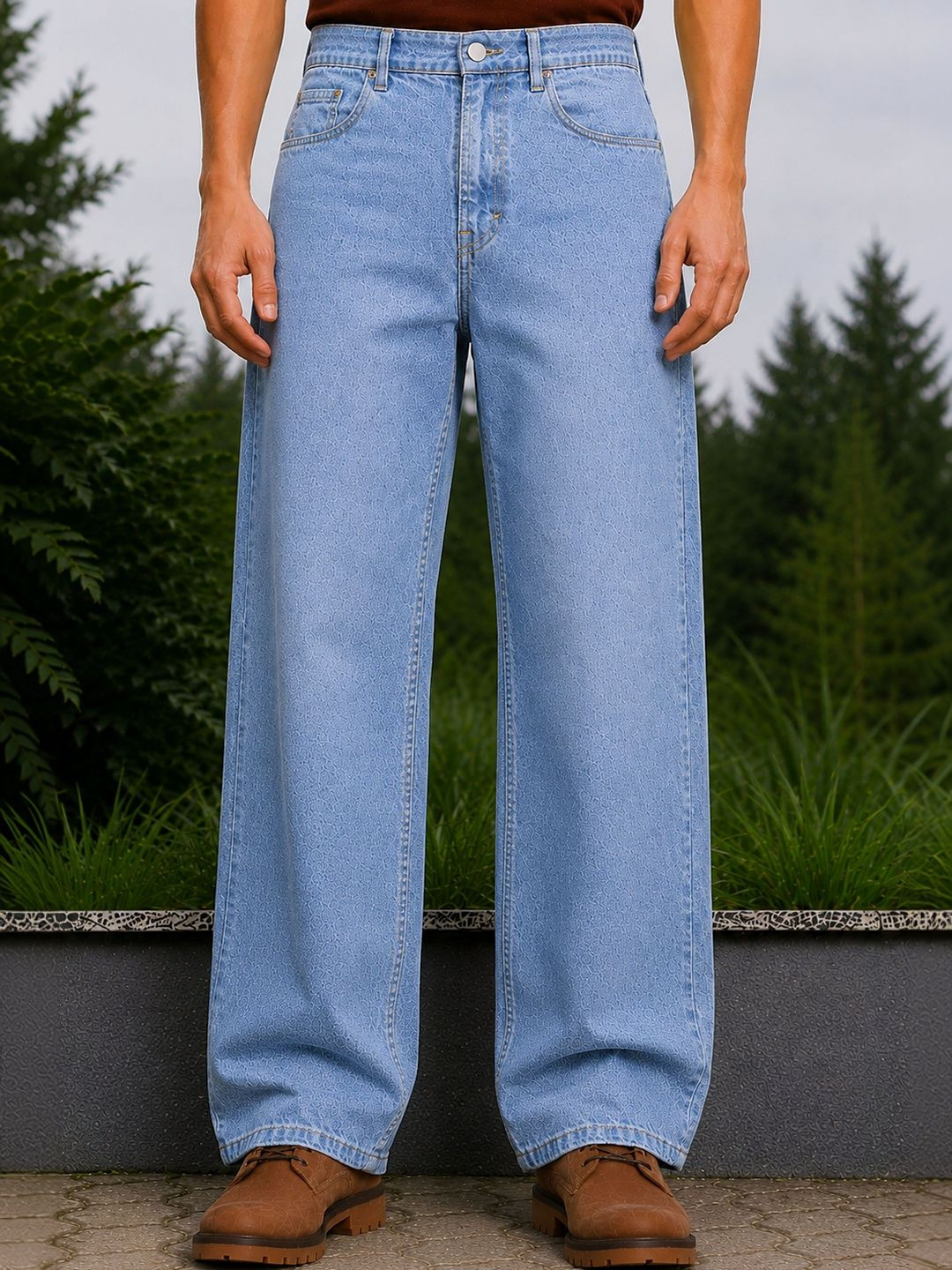 W.T.F - Witnessing True Fashion Men Comfort Relaxed Fit Mid-Rise Jeans