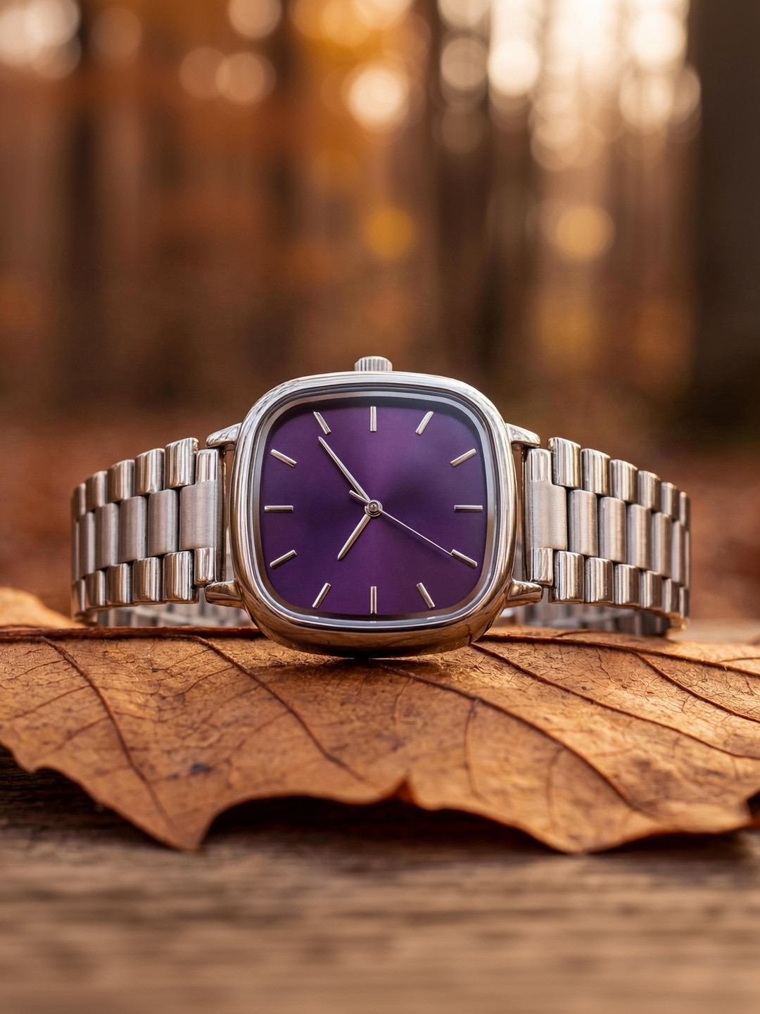 Moda Rapido Women Brass Dial & Straps Analogue Multi Function Watch M R Date05 Purple W