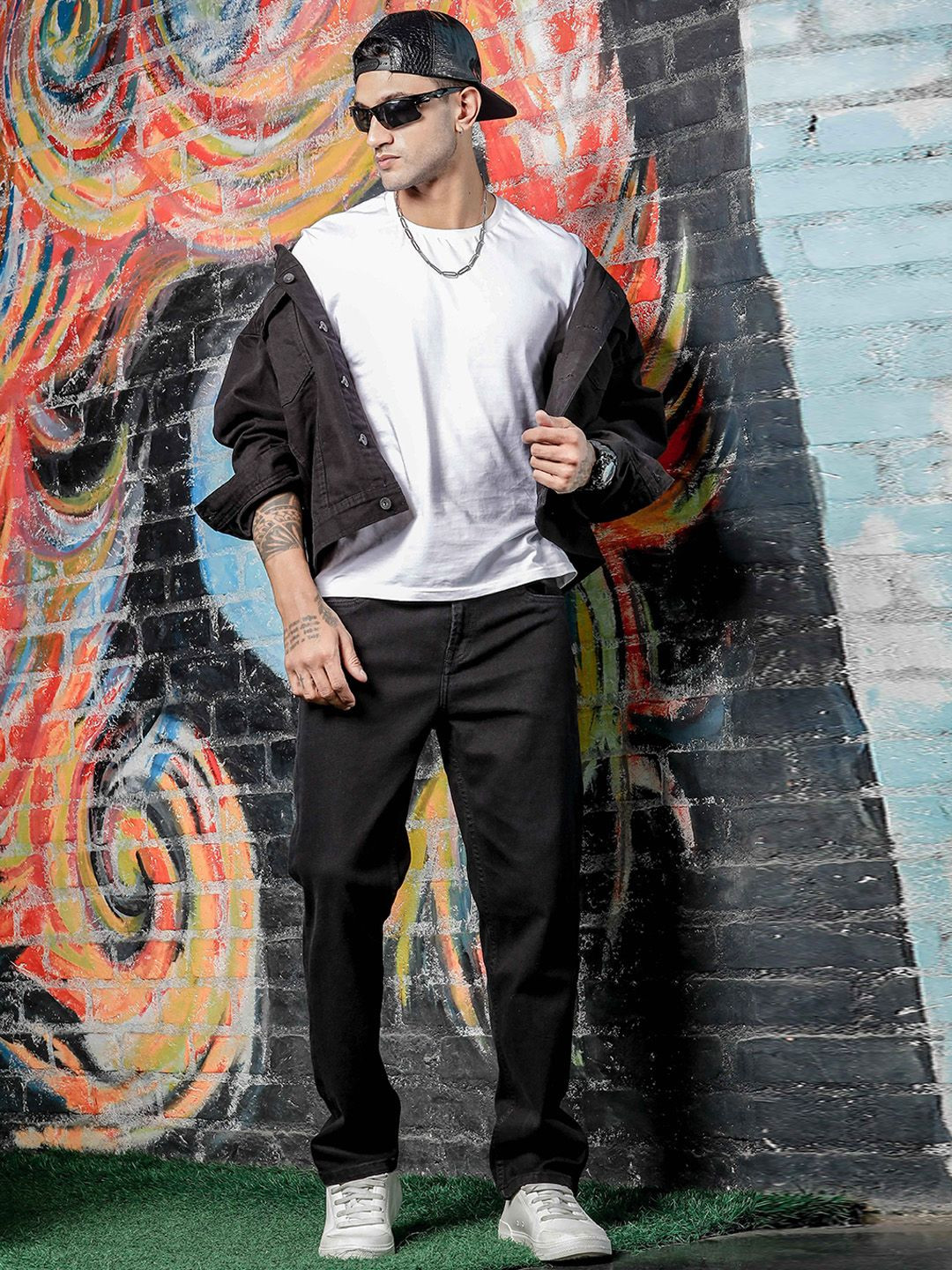 W.T.F - Witnessing True Fashion Men Smart Relaxed Fit Mid Rise Jeans