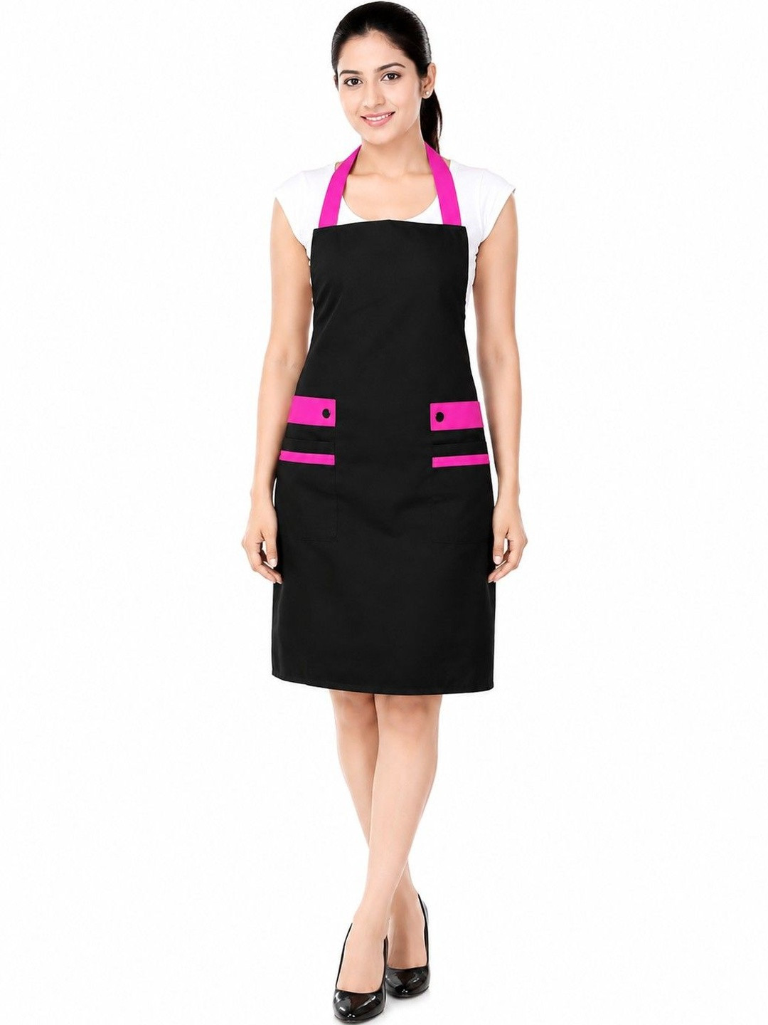SWITCHON Pink & Black Water Resistance Apron