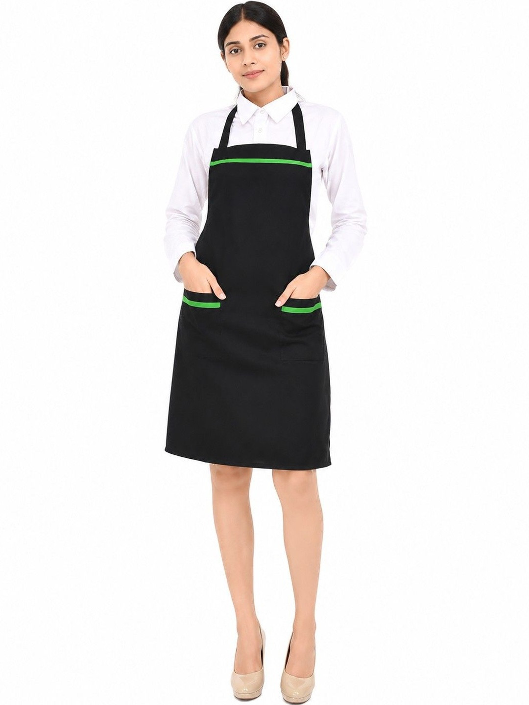 SWITCHON Black & Green Waterproof Apron