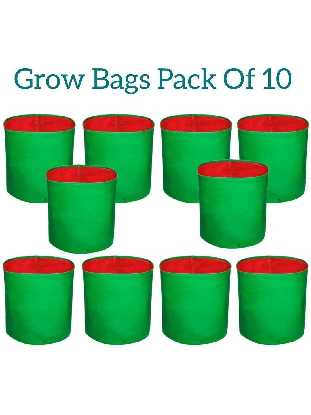 JIRSTAME Green 10-Pcs Plastic Planters