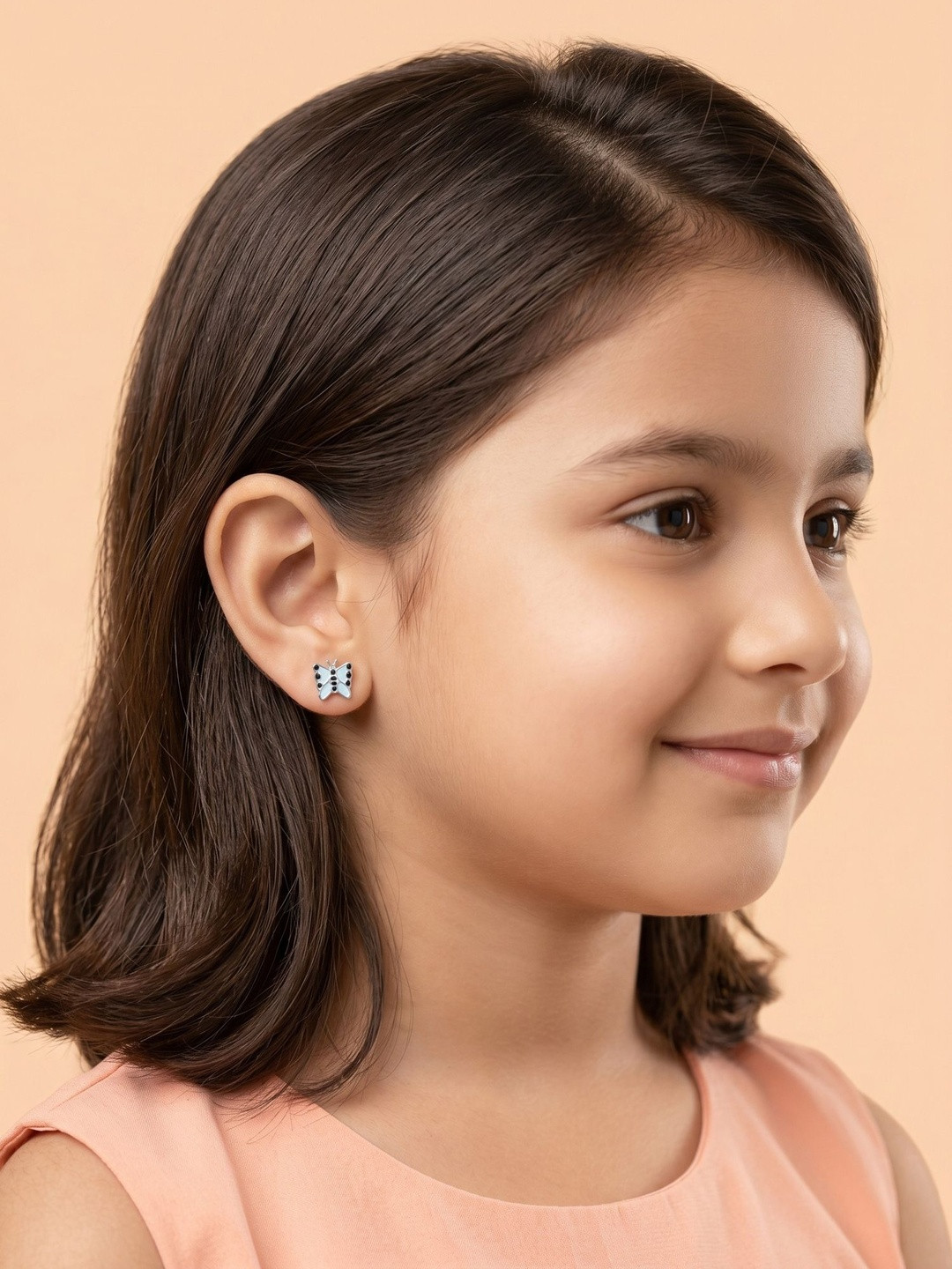 925 Pure Silver Butterfly Inspired Stud Earrings