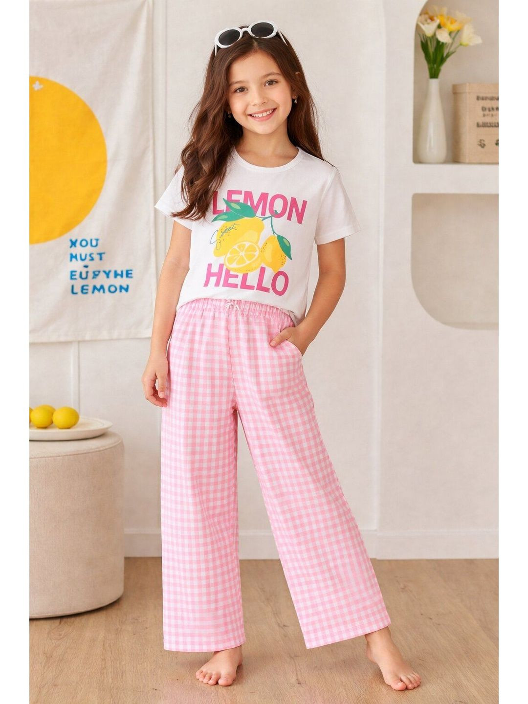 Dhanoo Fashion Kids Girls Printed Night Suit