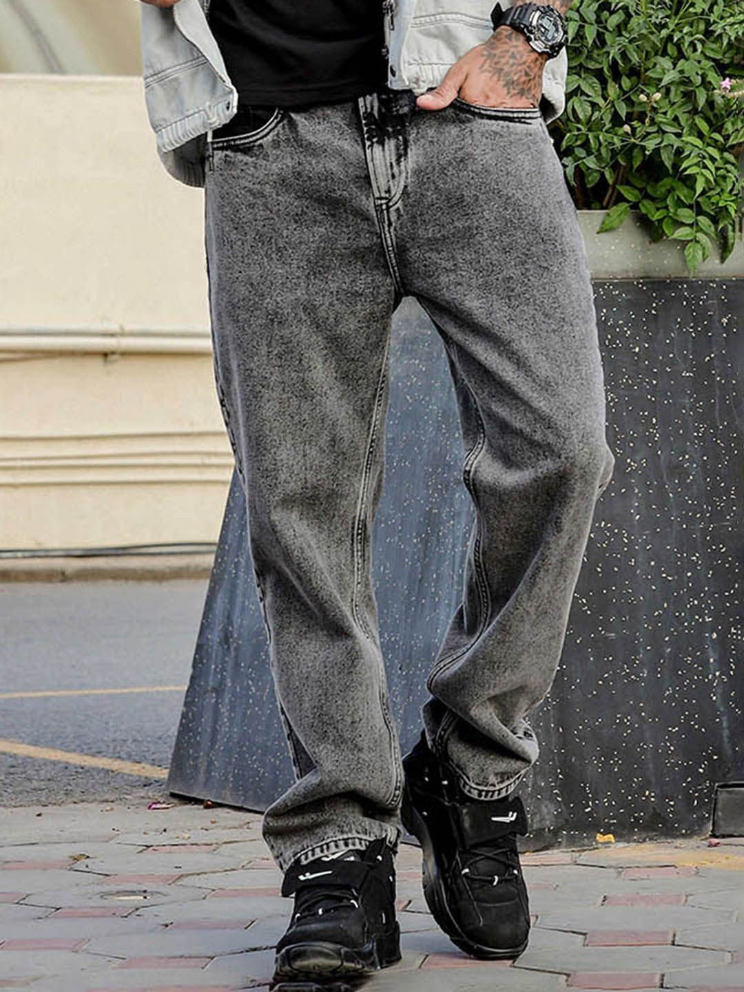 W.T.F - Witnessing True Fashion Men Smart Pure Cotton Relaxed Fit Mid Rise Jeans