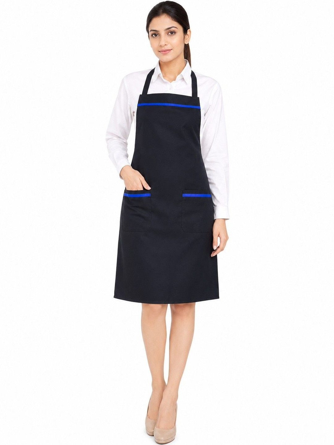 SWITCHON Black & Blue Waterproof Kitchen Apron