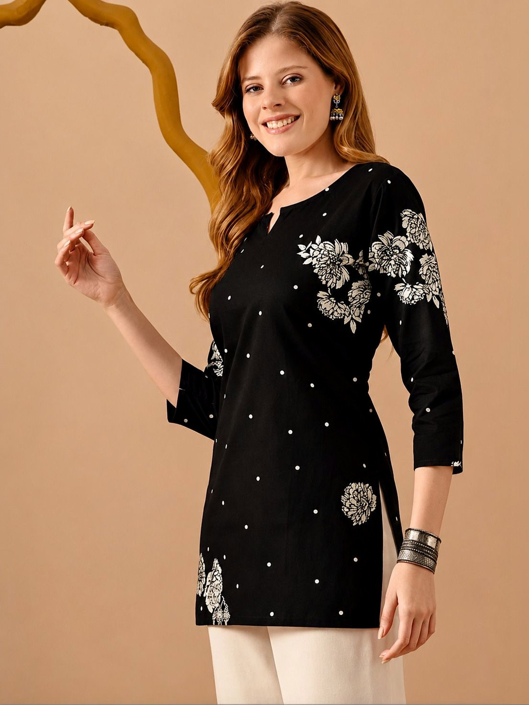 JAYRA TEXTILE Viscose Rayon Printed Tunic
