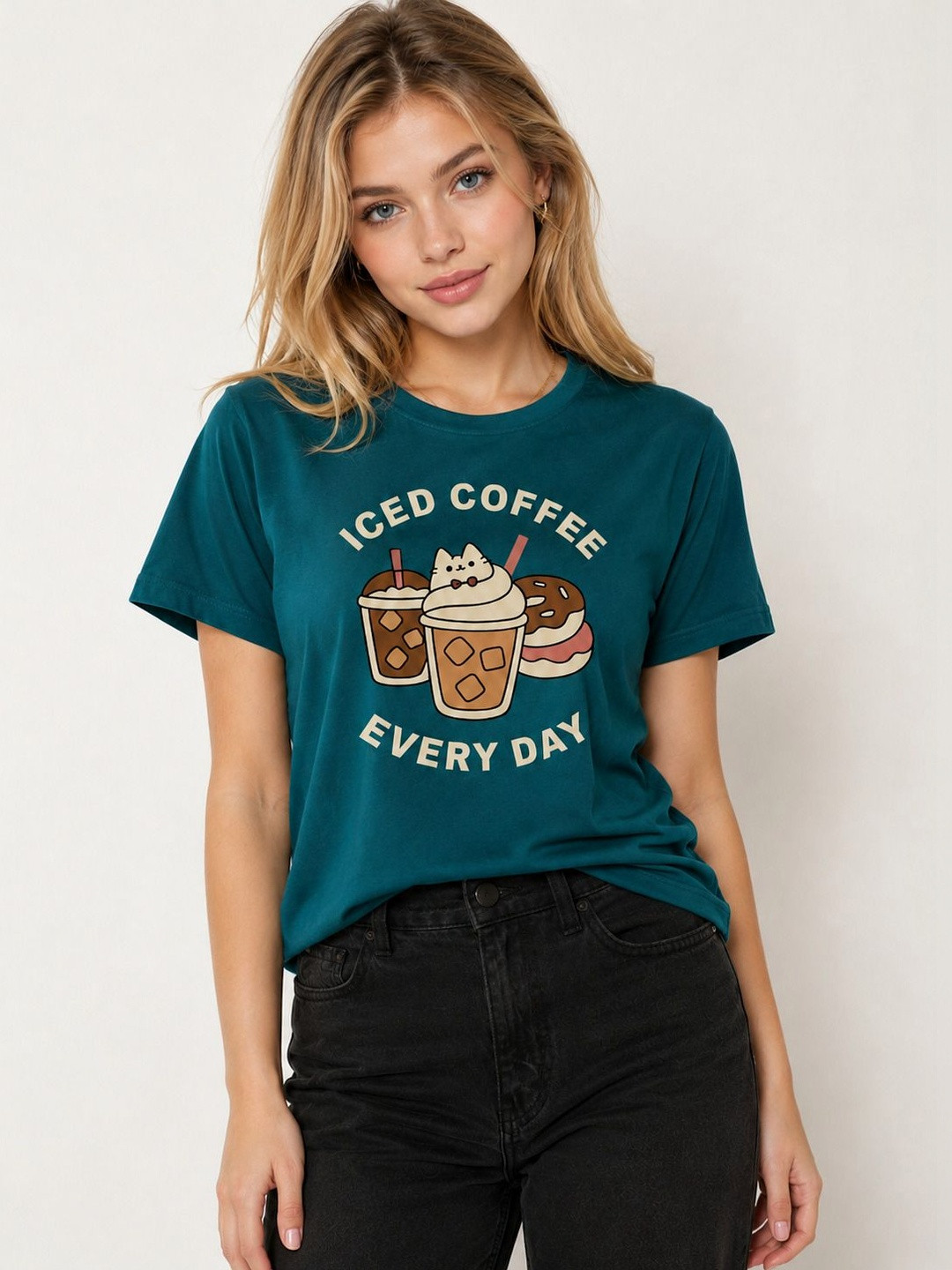 ELVIA Women Printed T-shirt