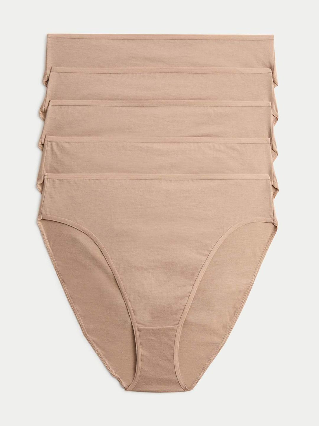 Marks & Spencer 5 Pack Pure Cotton High Leg Knickers