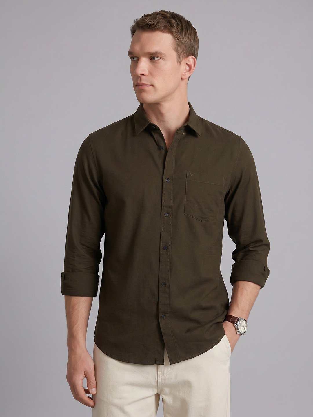Blackberrys Slim Fit Pure Cotton Formal Shirt