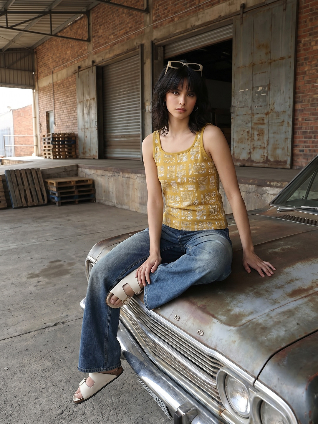 The Roadster Life Co. Printed Round Neck T-shirt