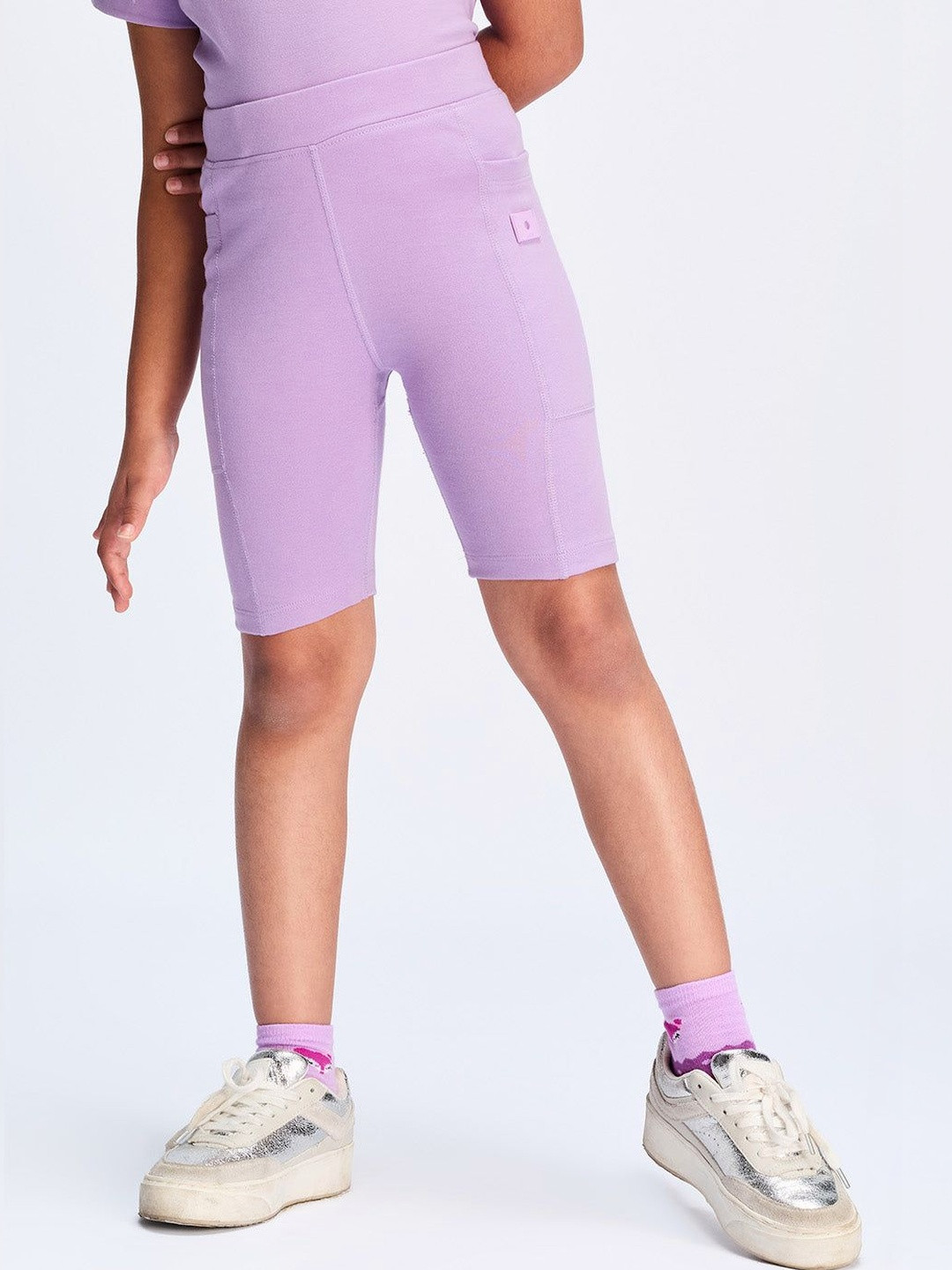 Dotokids Girls Adjustable Waist Cotton Cycling Shorts