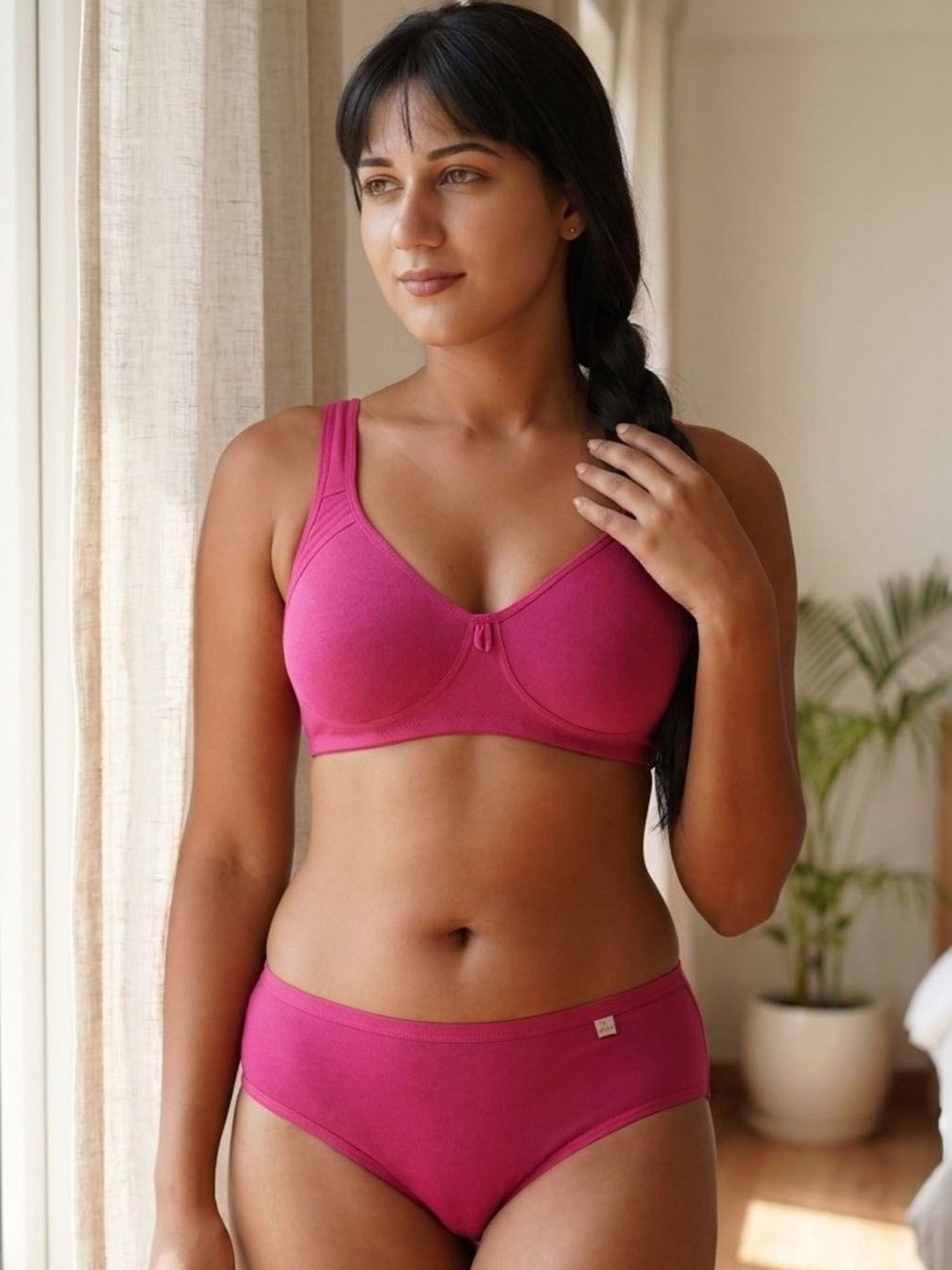 Inner Sense Pack of 3 Bamboo Cotton Everyday Non-Padded Encircled Side Support bra