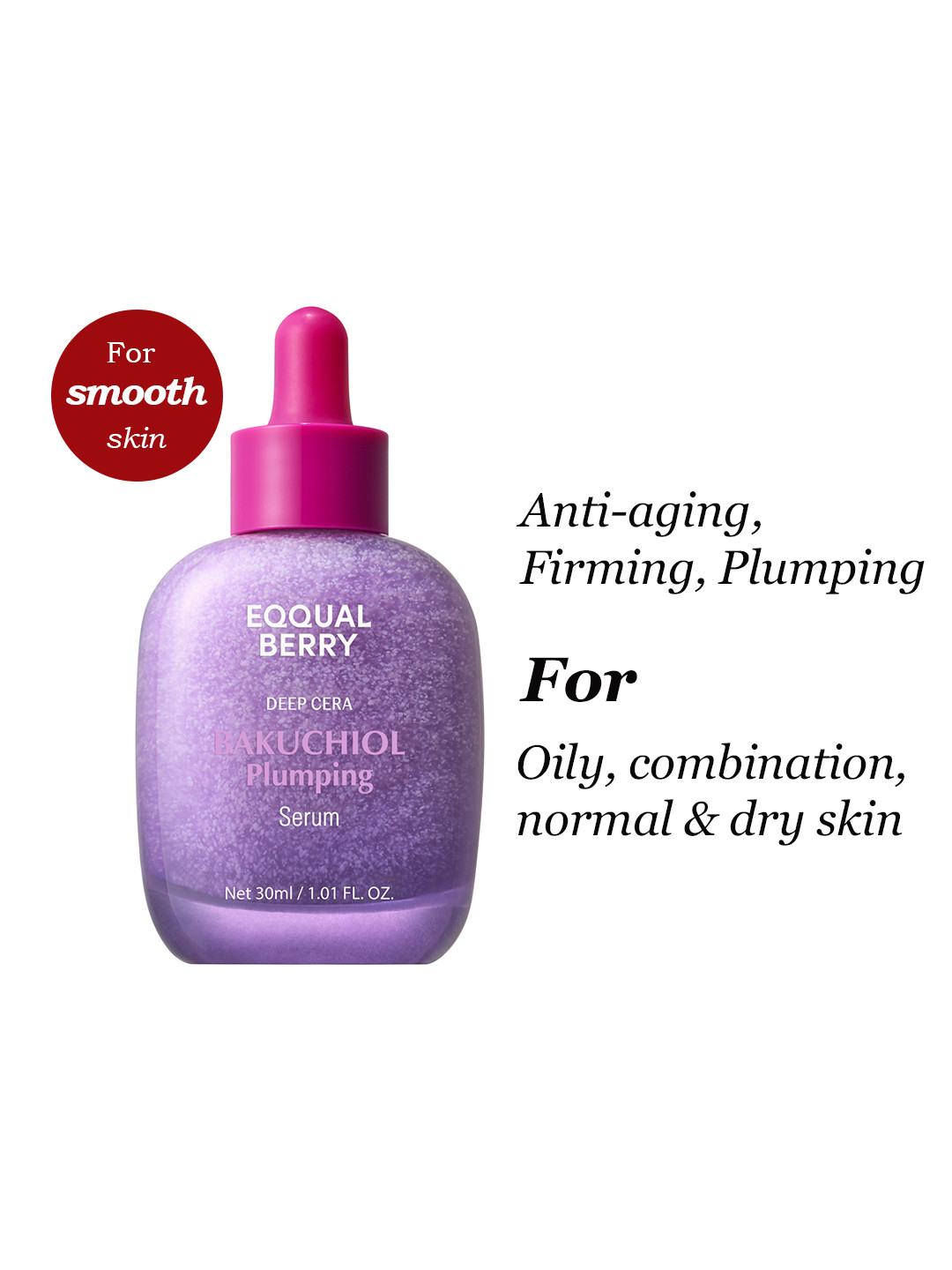 Eqqualberry Bakuchiol Plumping Serum - 30ml