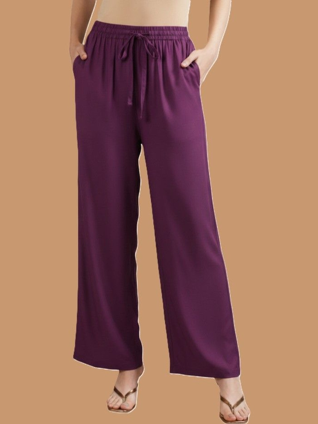 Oxinexx Women Knitted Ethnic Palazzos