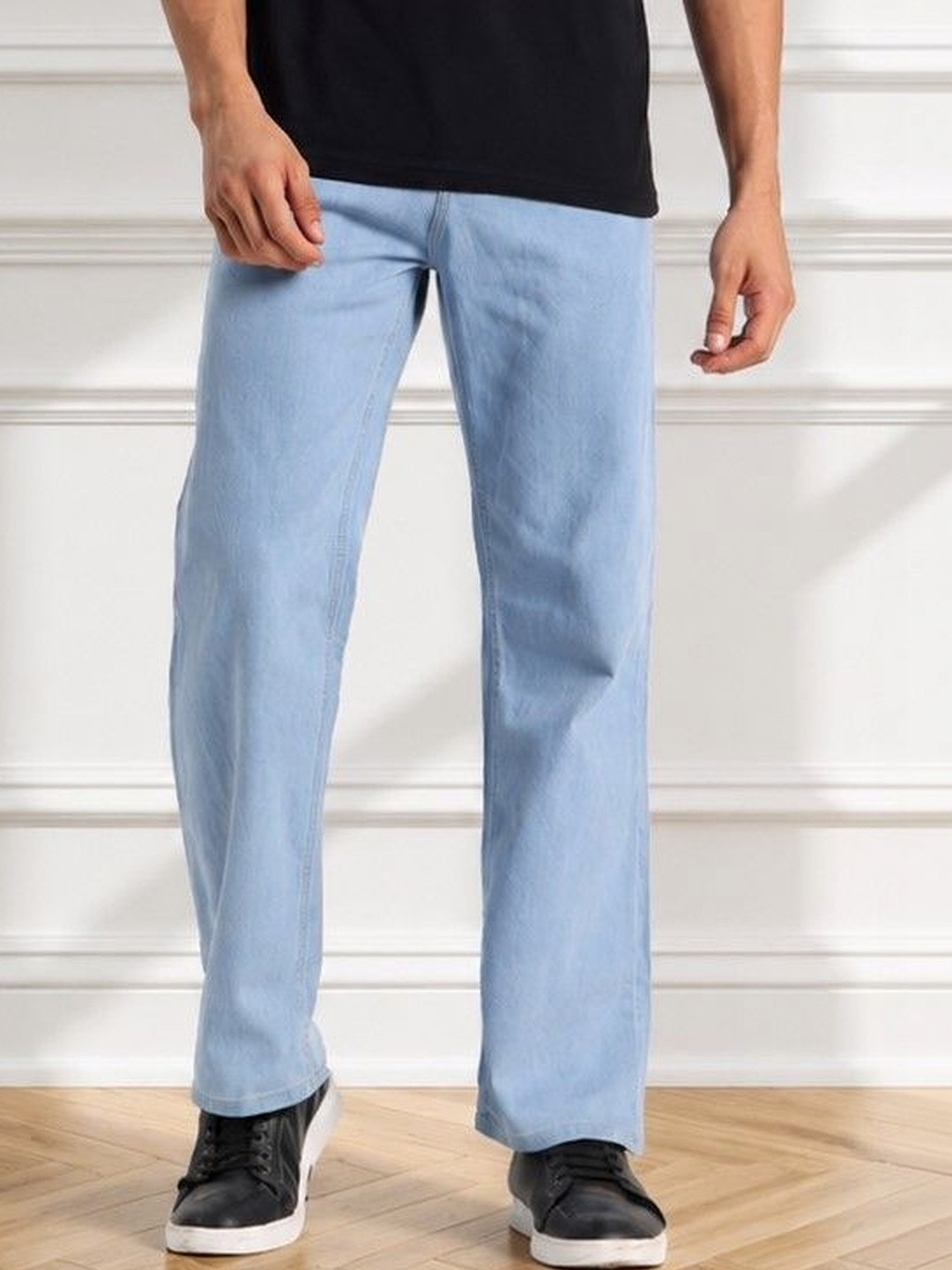 SYNZO Men Comfort Relaxed Fit Mid-Rise Jeans