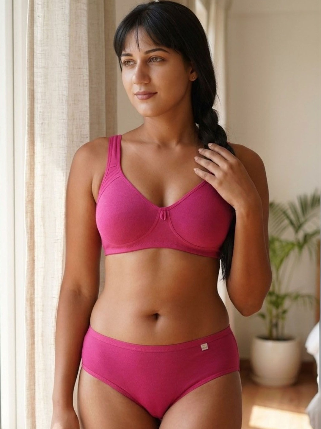 Inner Sense Pack of 3 Bamboo Cotton Everyday Non-Padded Encircled Side Support bra