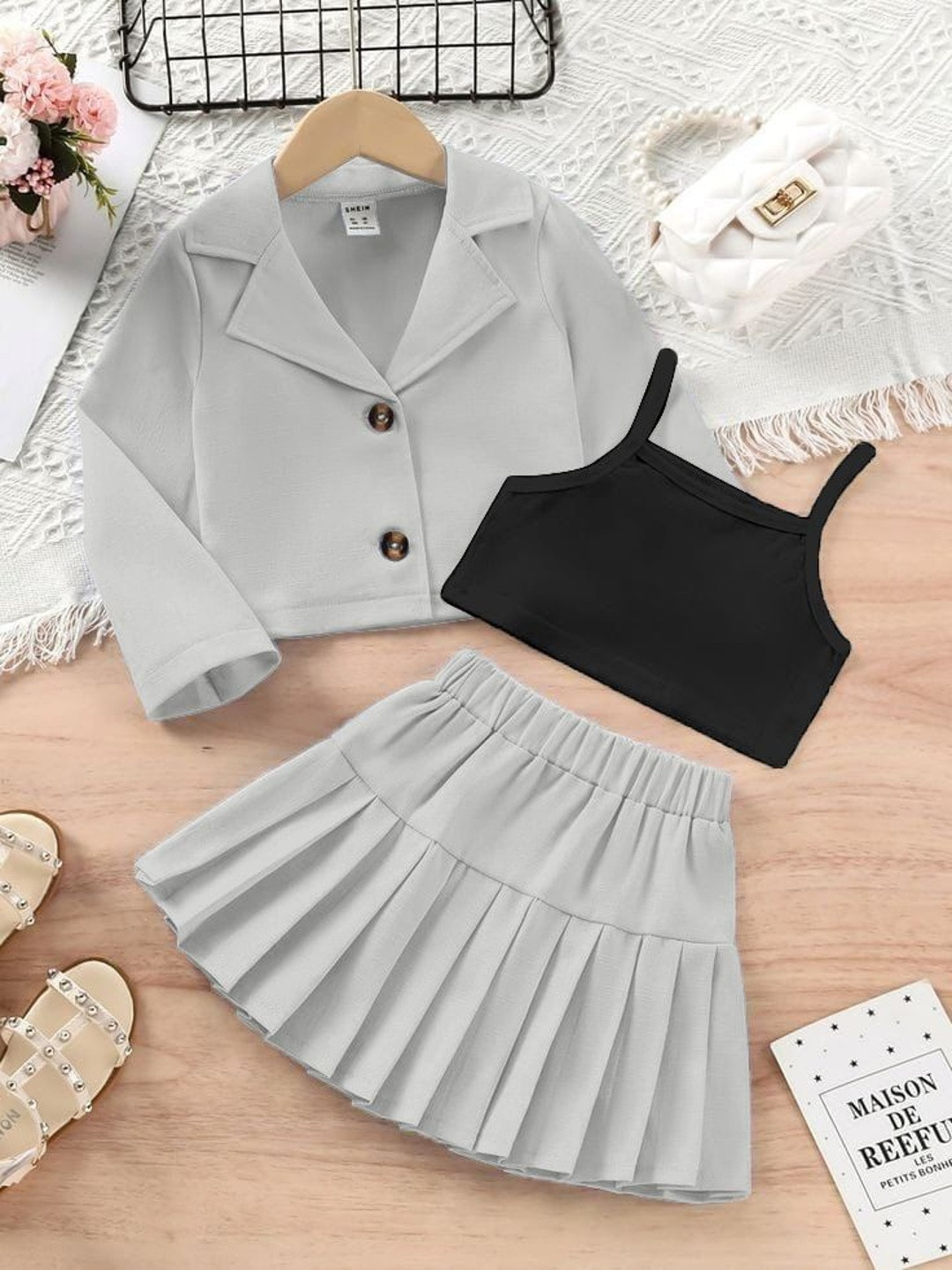LAXNEEP Girls Top with Skirt