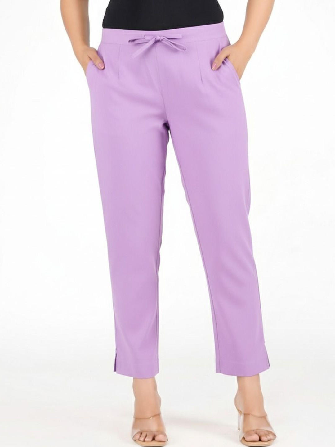 Moirai Women Relaxed Easy Wash Pleated Trousers