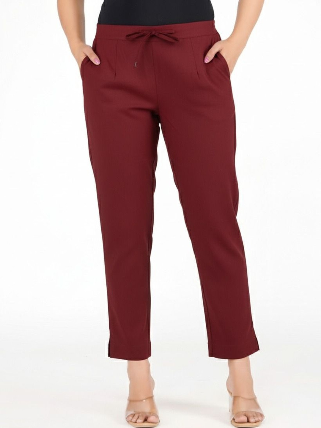 Moirai Women Relaxed Easy Wash Pleated Trousers