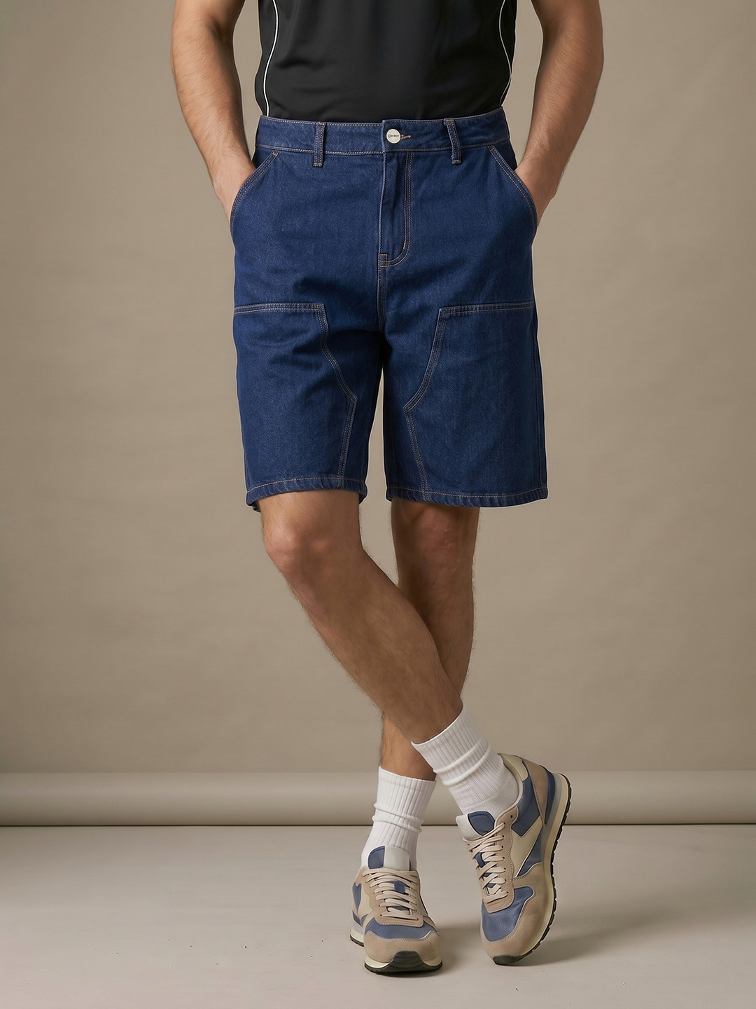 glitchez Men Denim Shorts