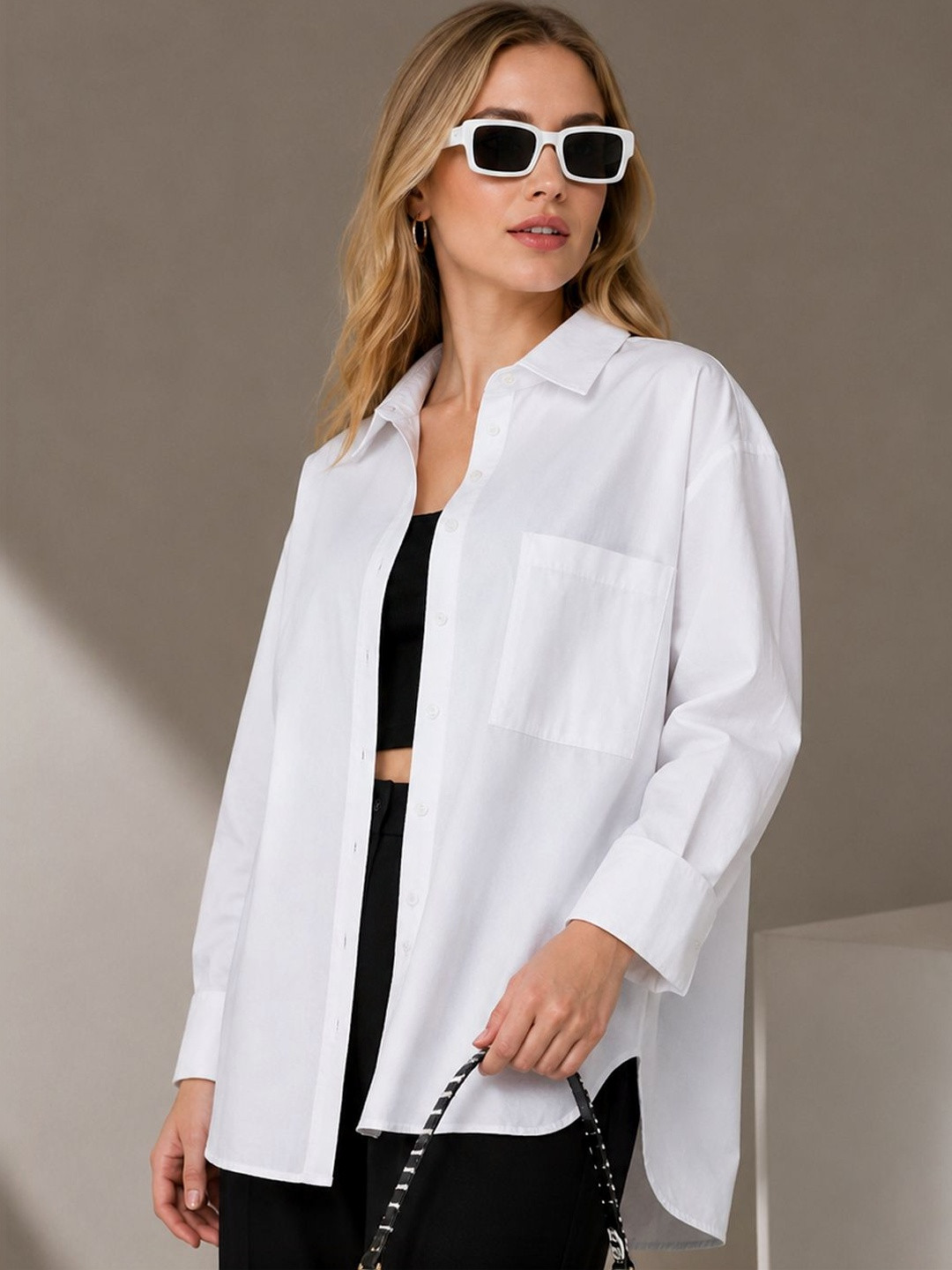 Hancock Relaxed Spread Collar Cotton Casual Shirt