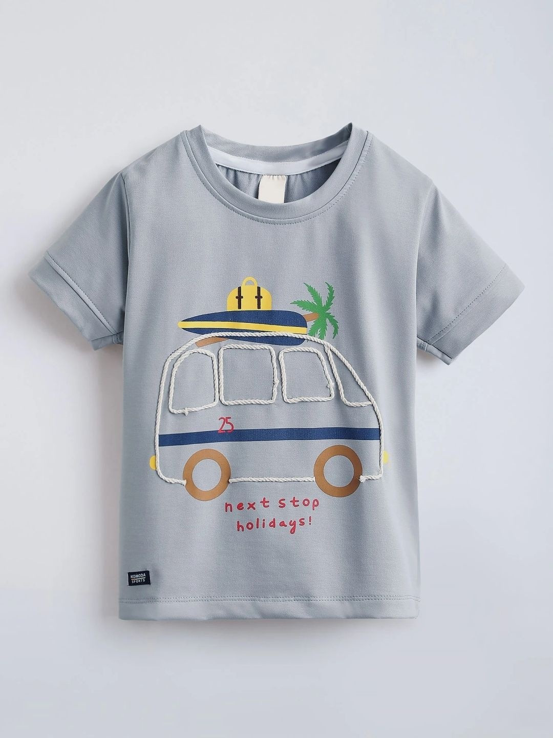 Hopscotch Boys Printed Applique T-shirt