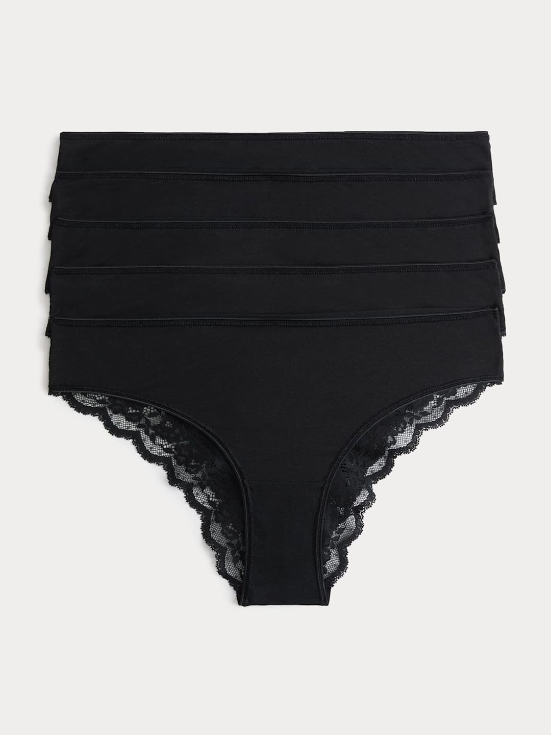 Marks & Spencer 5 Pack Cotton Rich Printed Brazilian Knickers
