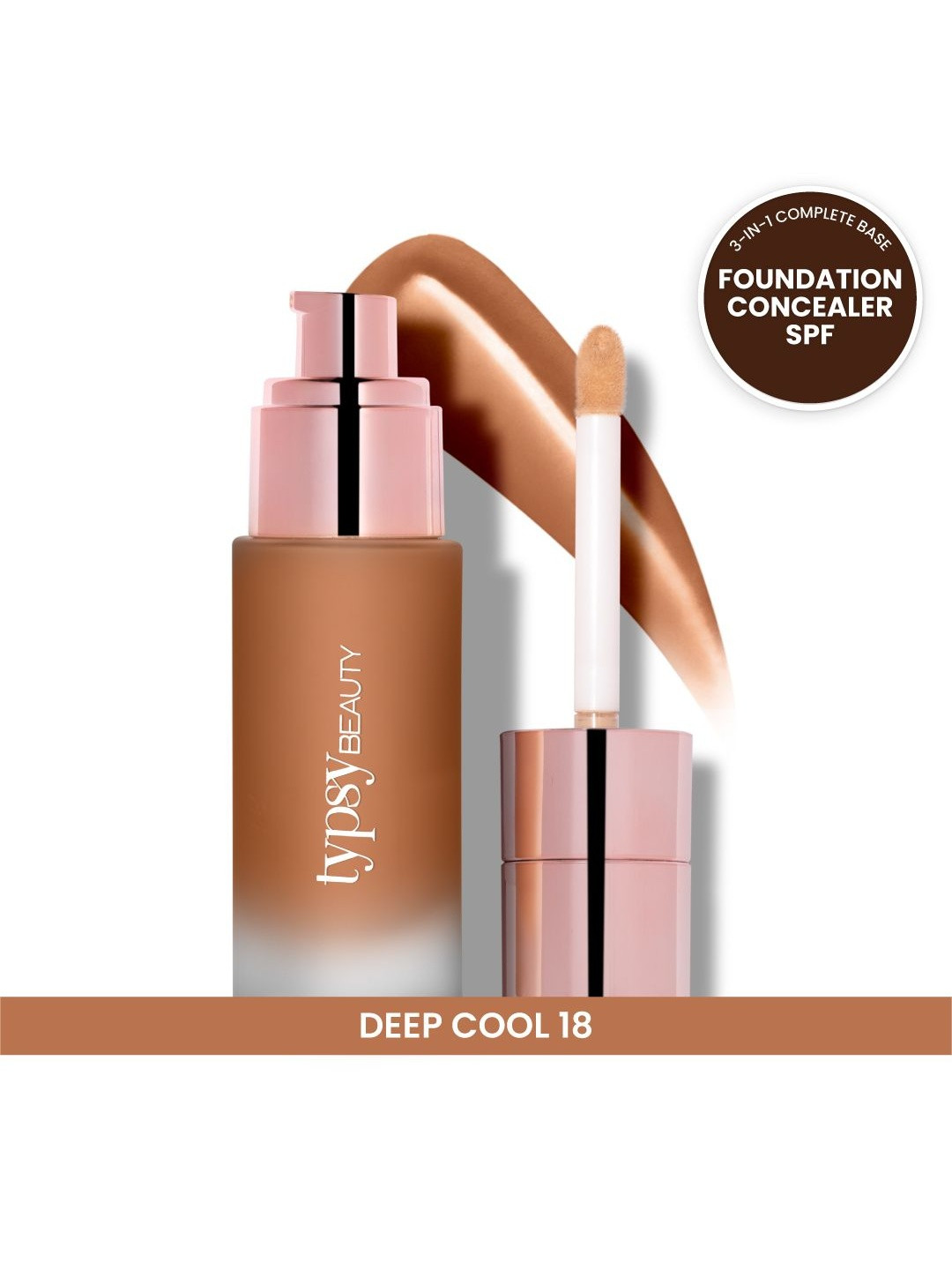 Typsy Beauty Foundcealer Flex 3-In-1 Base Foundation + Concealer + SPF 30 - 40 g - 18