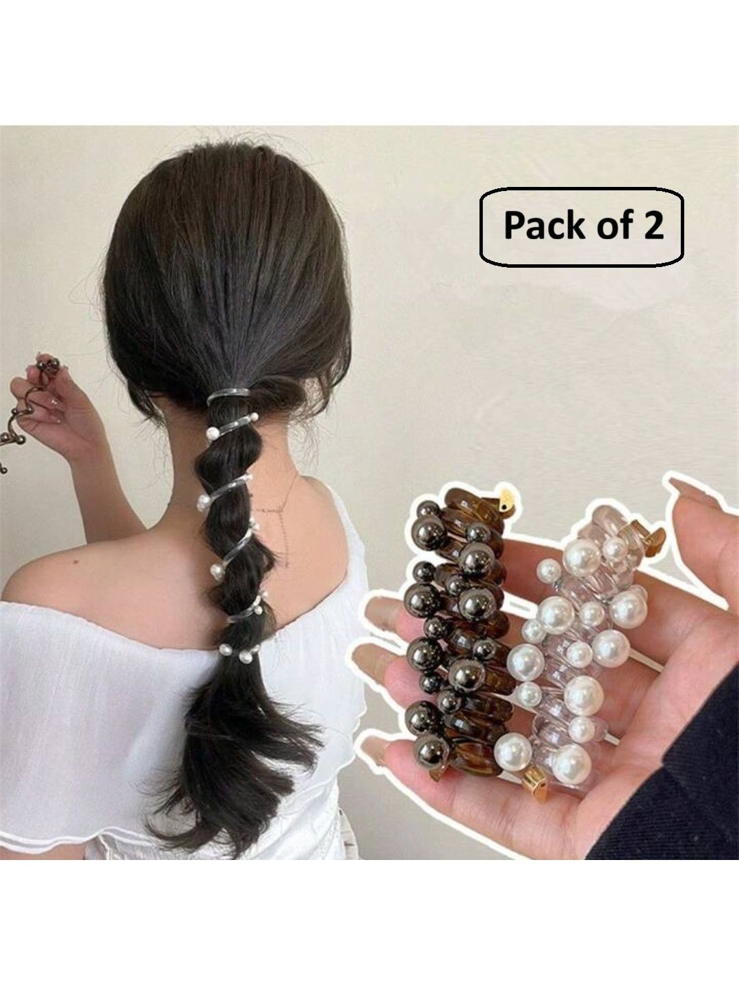 Ziory Girls Set of 2 Ponytail Holders