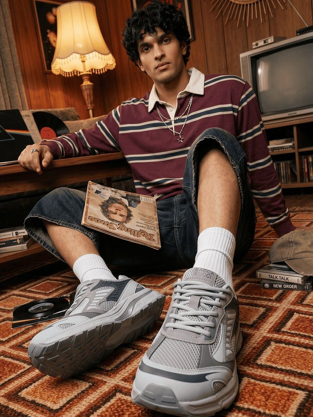 bacca bucci Men Lace Up Casual Sneakers