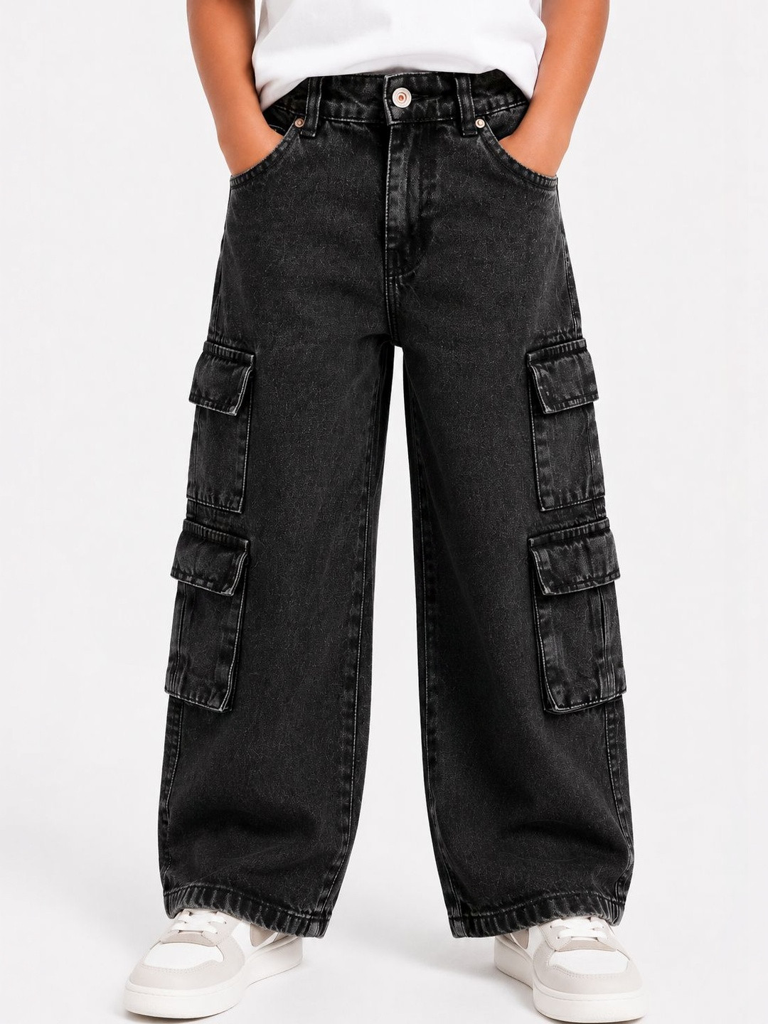 CHILINS Boys Relaxed Fit Mid-Rise Jeans