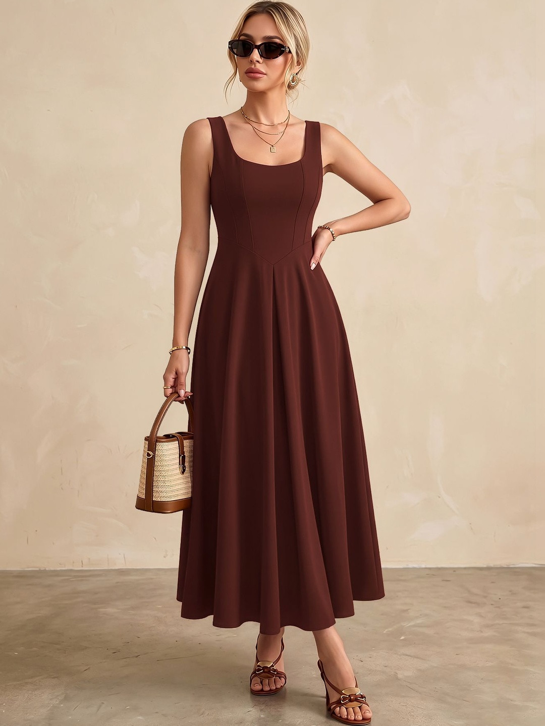 MULVARI A-Line Midi Dress