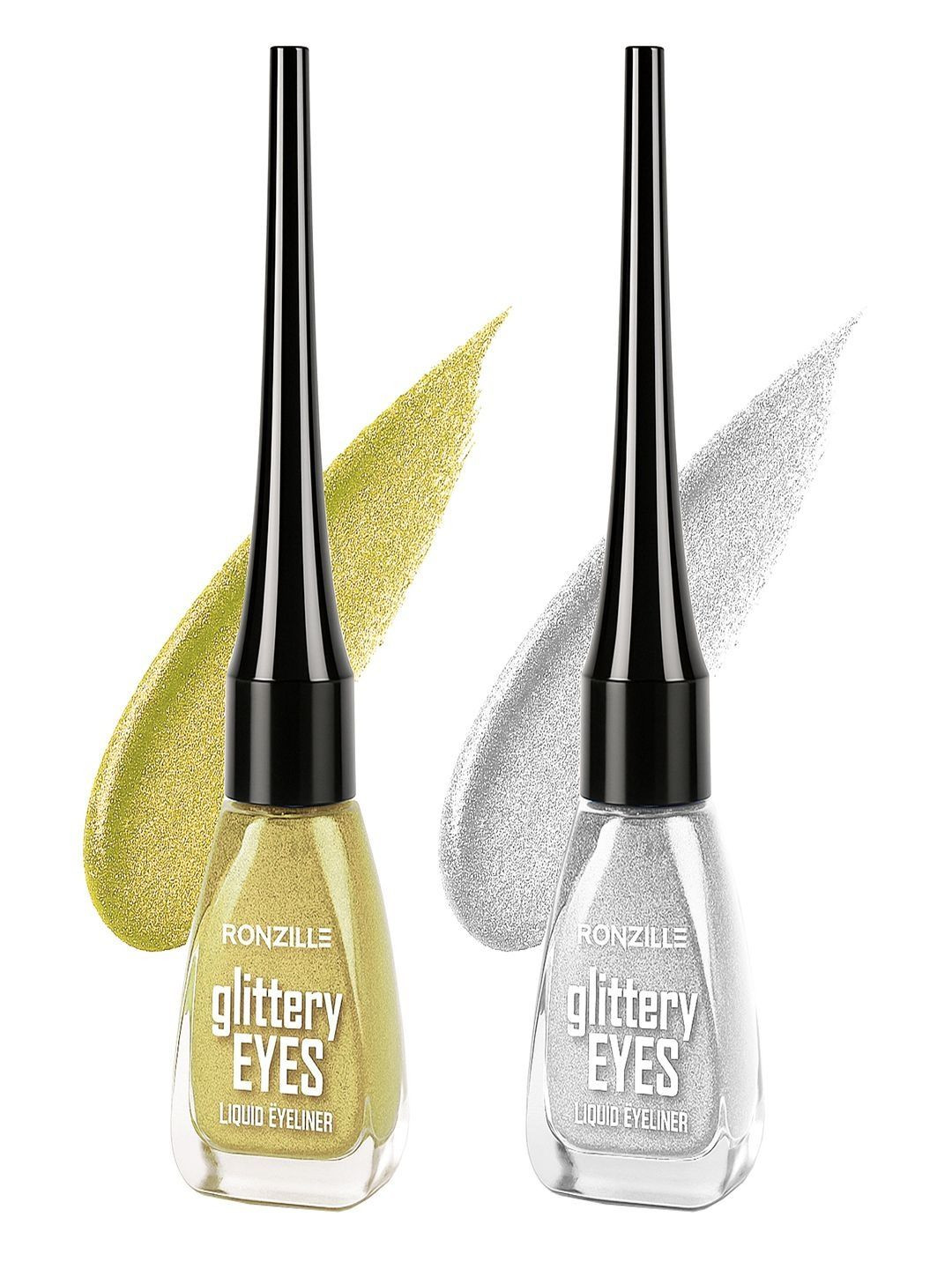 Ronzille Set of 2 Silver & Gold Glitter Eyeliner