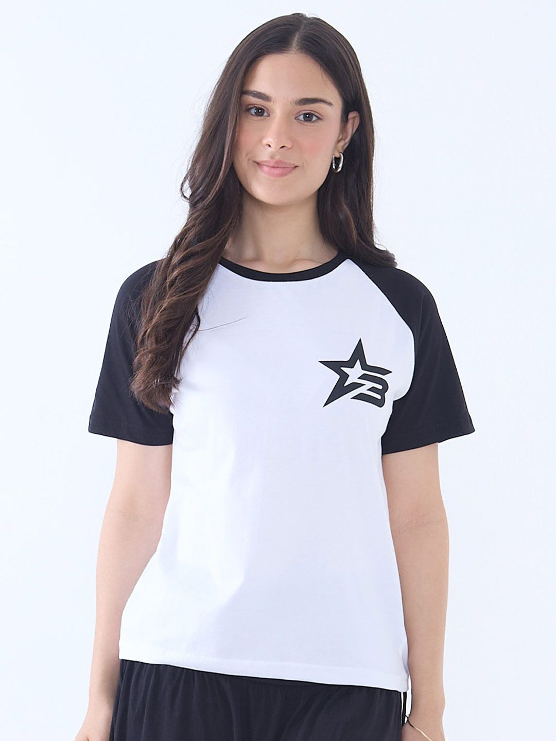 DKY Women Colourblocked T-shirt