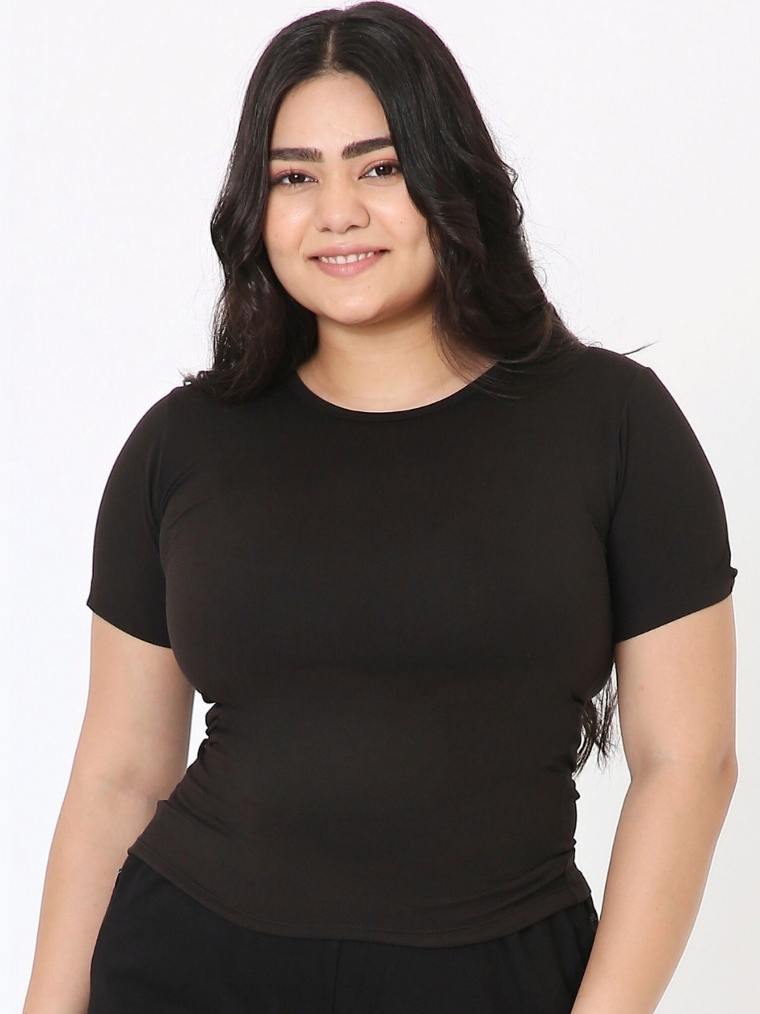 terractive Slim Fit Stretchable Moisture-Wicking Gym T-shirt