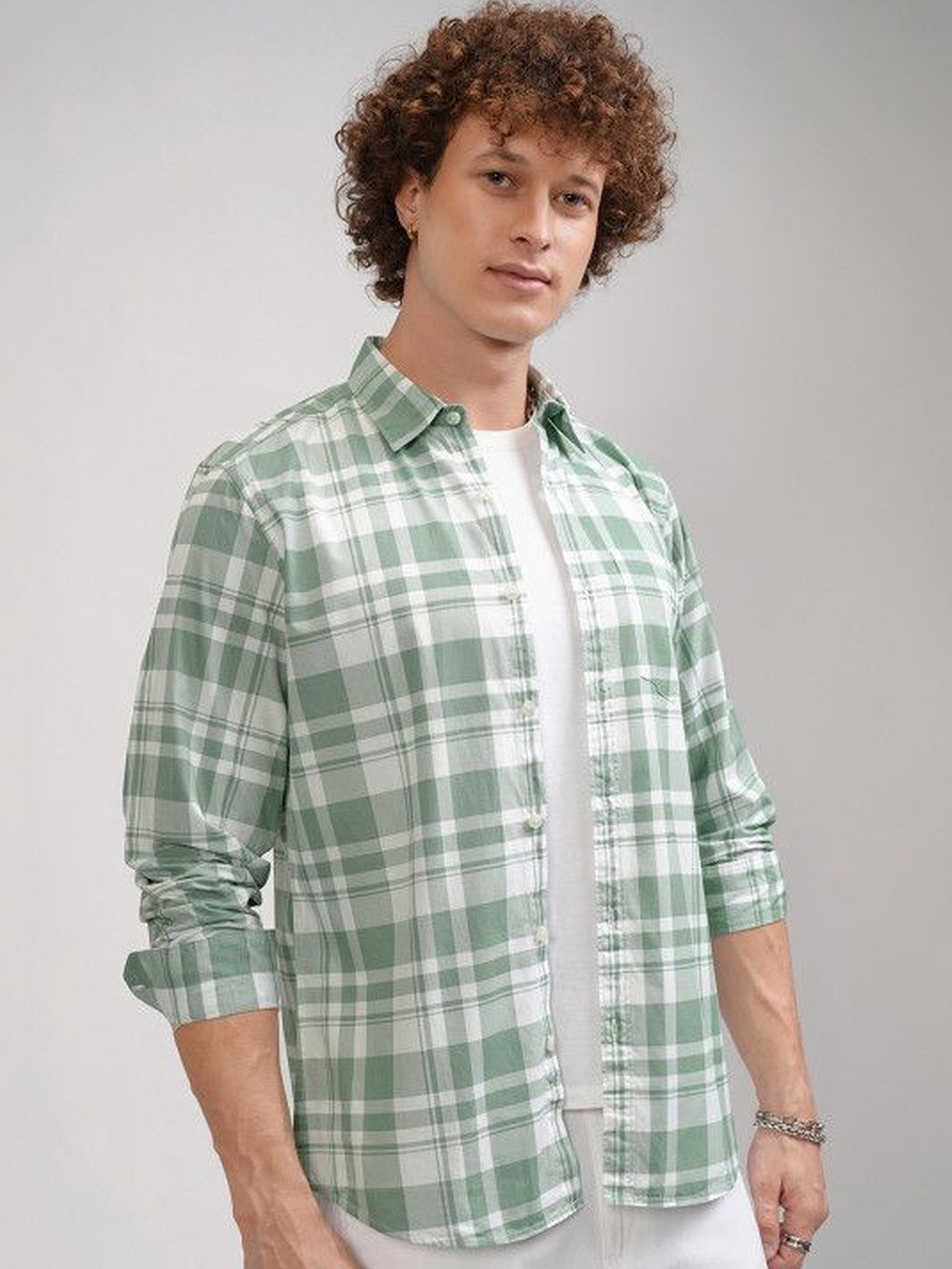 HKV FASHION Men Comfort Checked Casual Shirt